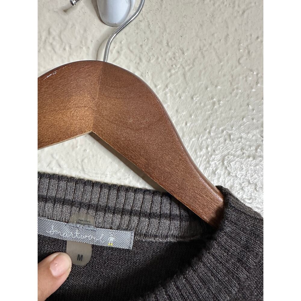 Smartwool Riva Ridge Crewneck Sweater Merino Wool Gray Mens M - Picture 9 of 12